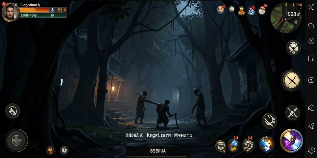 Tangkapan layar dari gameplay <strong>898A</strong> yang menghantui dan mencekam.
