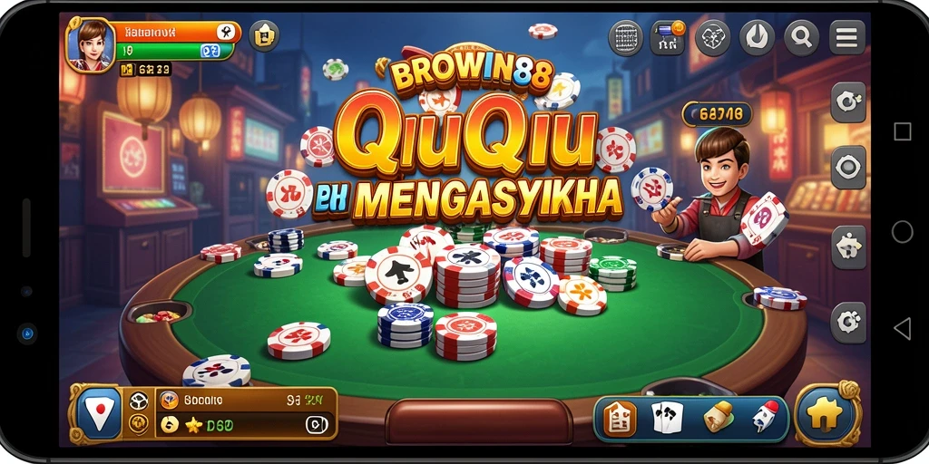 Tampilan gameplay QiuQiu yang penuh aksi dan strategi.