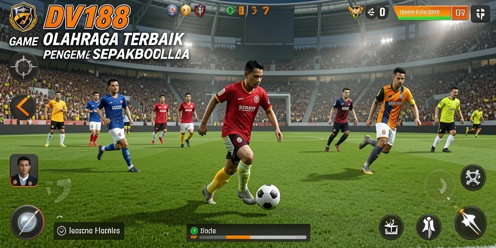 Gameplay seru dan menegangkan dari DV188 di lapangan olahraga.