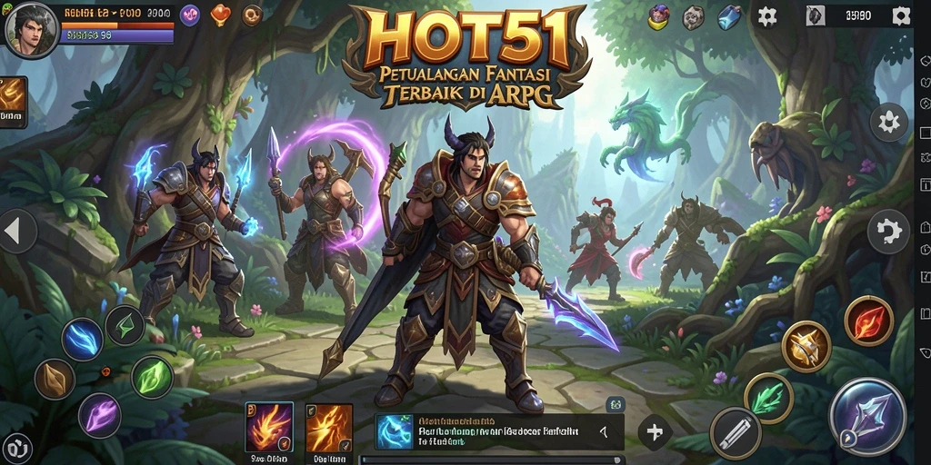 Screenshot HOT51 menampilkan aksi pertarungan yang seru dalam dunia ARPG.