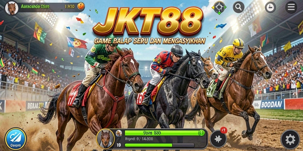 Tampilan gameplay <strong>JKT88</strong> yang mendebarkan saat balapan.