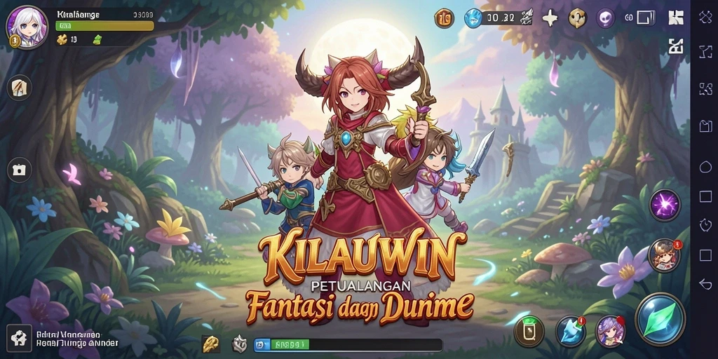 Tampilan gameplay KILAUWIN yang penuh warna dan menarik.