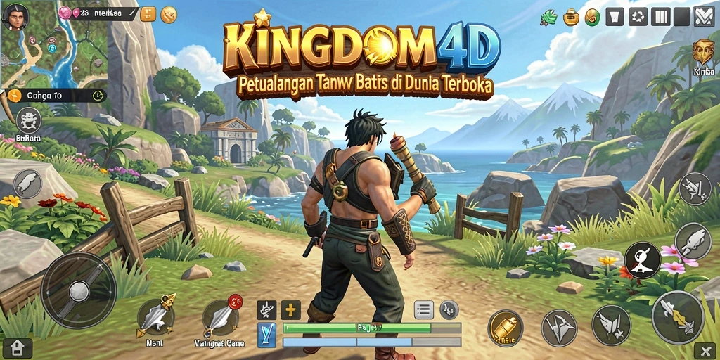 Gameplay <strong>KINGDOM4D</strong> yang memukau dalam dunia terbuka.