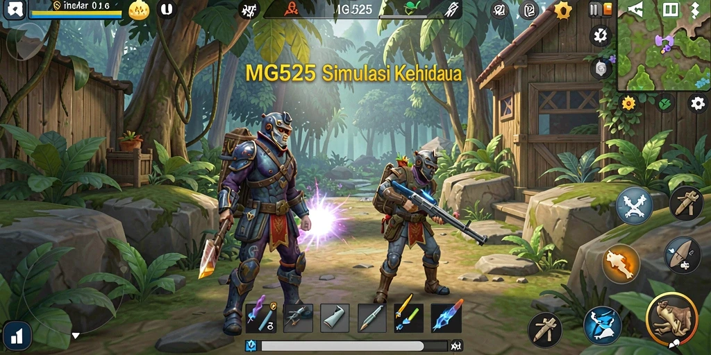 Tampilan gameplay MG525 yang menarik dan mendalam.