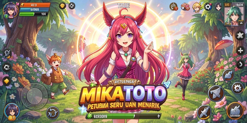 Tampilan gameplay seru dan karakter menarik dari MIKATOTO.