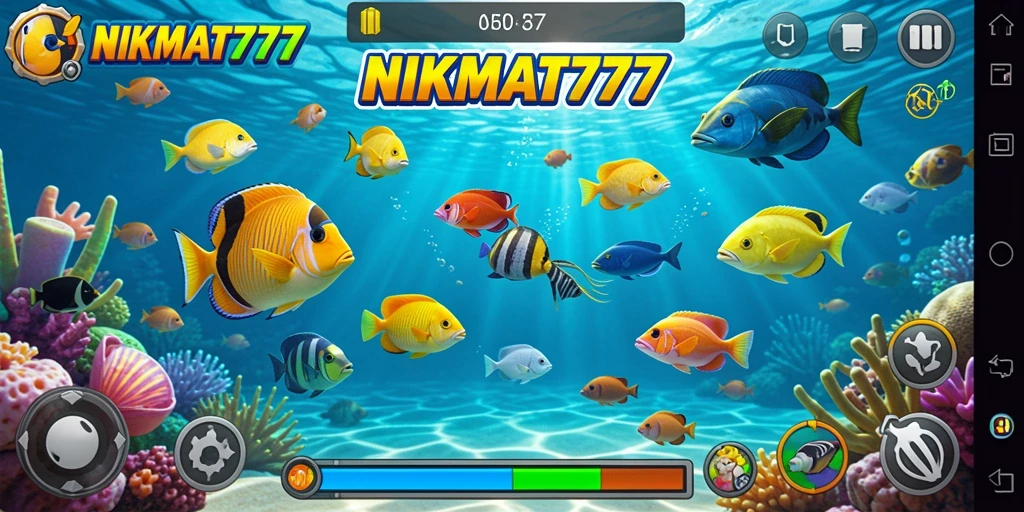 Tampilan gameplay NIKMAT777 yang seru dan penuh warna.