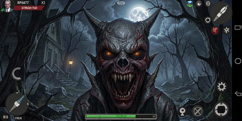 Gameplay menegangkan di dalam kegelapan yang mencekam.
