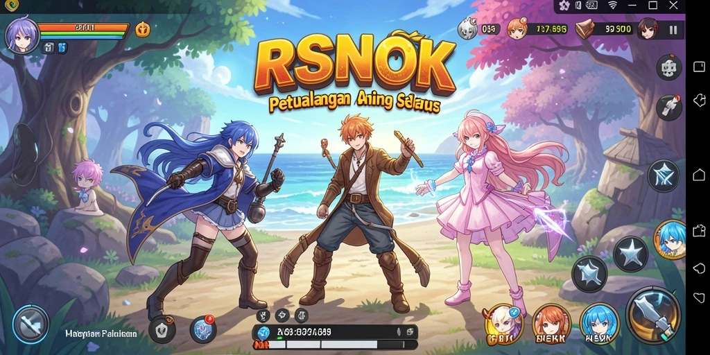 Gameplay seru dengan karakter Anime yang menarik.