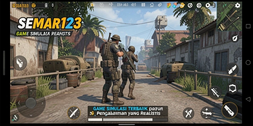 Tampilan gameplay SEMAR123 yang realistis dan menantang.
