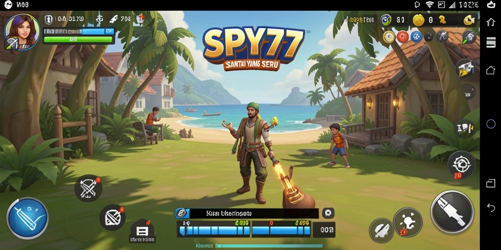 Tangkapan layar gameplay SPY77 yang seru dan mudah dimainkan.