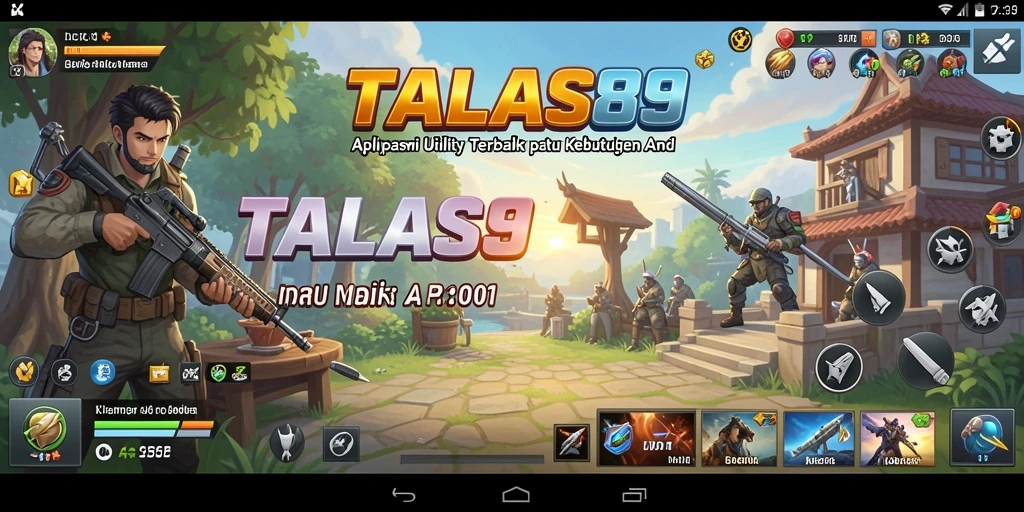 Tampilan antarmuka TALAS89 yang ramah pengguna dan fungsional.