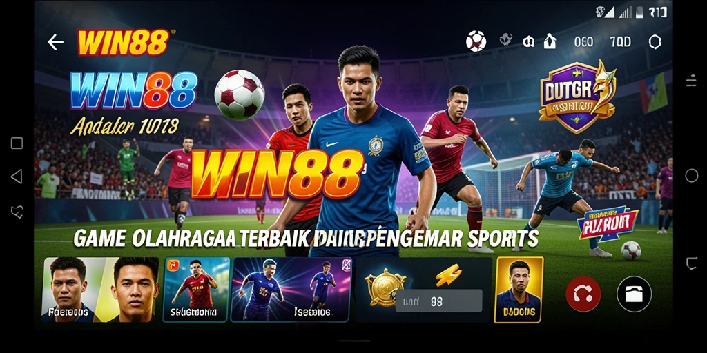 Screenshot gameplay WIN88 menampilkan aksi seru dalam pertandingan olahraga.