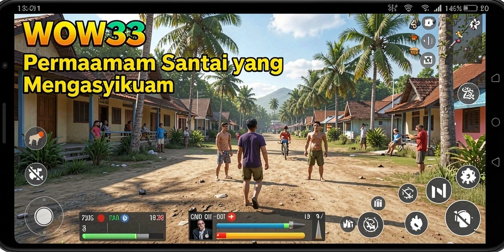 Tampilan gameplay WOW33 yang menenangkan dan mengasyikkan.