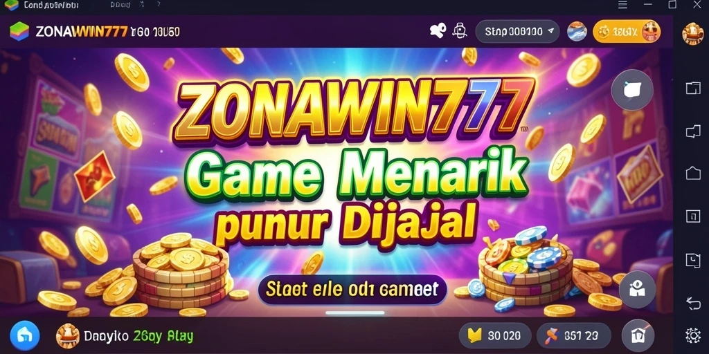 Tampilan gameplay menarik dari ZONAWIN777 dengan simbol Slot yang beragam.